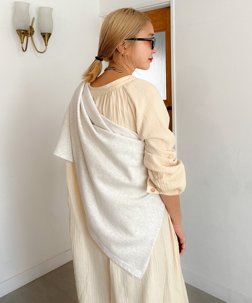 PICHI(ピイチ)の「2wayロングシャツワンピース(シャツワンピース・レディース・ベージュ/チャコール・REGULAR/LONG)」の22枚目の写真