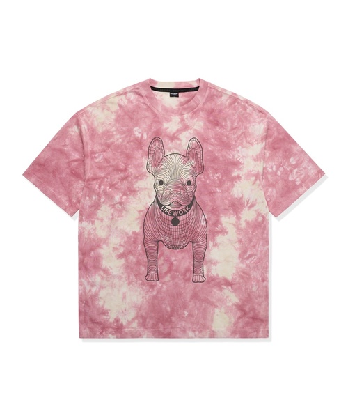 LIFE WORK(ライフワーク)の「共用) ビッグラドック ヘイズ タイダイ 半袖Tシャツ(Tシャツ/カットソー・レディース・ブラック/ピンク/ブルー・SMALL/MEDIUM/LARGE/X-SMALL)」の1枚目の写真