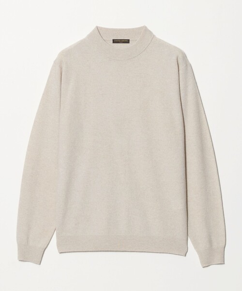 UNITED ARROWS(ユナイテッドアローズ)の「ウール/カシミヤ/シルク モックネック ニット(ニット/セーター・メンズ・ダークブラウン/ダークグレー/ナチュラル/パープル・L/M/XL/S)」の3枚目の写真
