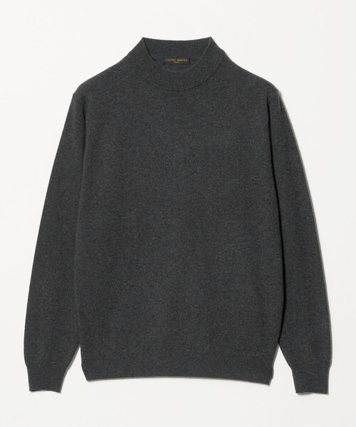 UNITED ARROWS(ユナイテッドアローズ)の「ウール/カシミヤ/シルク モックネック ニット(ニット/セーター・メンズ・ダークブラウン/ダークグレー/ナチュラル/パープル・L/M/XL/S)」の2枚目の写真