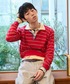common gull products.（コモンガルプロダクツ）の「なんとなく今日はボーダーニットポロ（ニット/セーター・LARGE）」