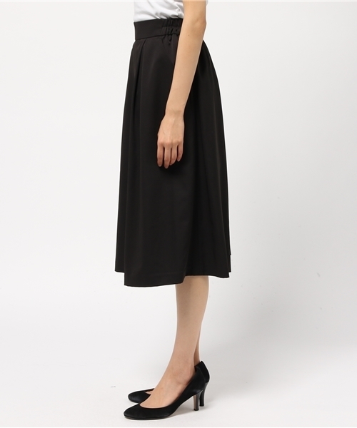 N.(N. Natural Beauty Basic)(エヌエヌナチュラルビューティーベーシック)の「ギャザーフレアガウチョ(その他パンツ・レディース・ベージュ/ブラック/カーキ・MEDIUM)」の5枚目の写真