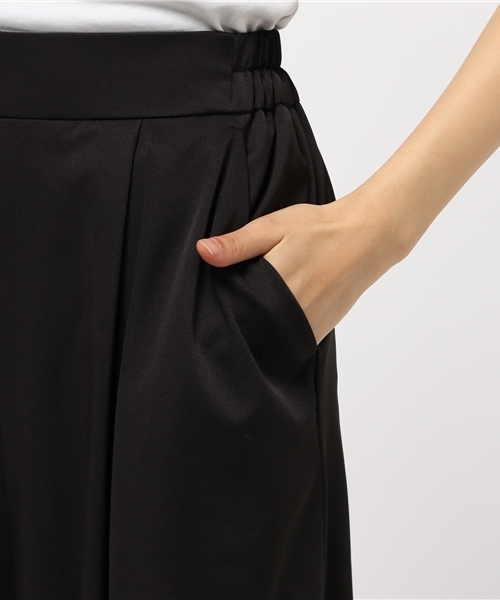 N.(N. Natural Beauty Basic)(エヌエヌナチュラルビューティーベーシック)の「ギャザーフレアガウチョ(その他パンツ・レディース・ベージュ/ブラック/カーキ・MEDIUM)」の15枚目の写真