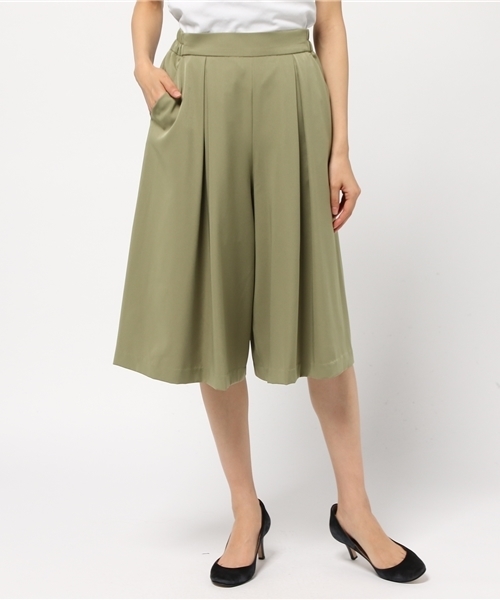 N.(N. Natural Beauty Basic)(エヌエヌナチュラルビューティーベーシック)の「ギャザーフレアガウチョ(その他パンツ・レディース・ベージュ/ブラック/カーキ・MEDIUM)」の13枚目の写真