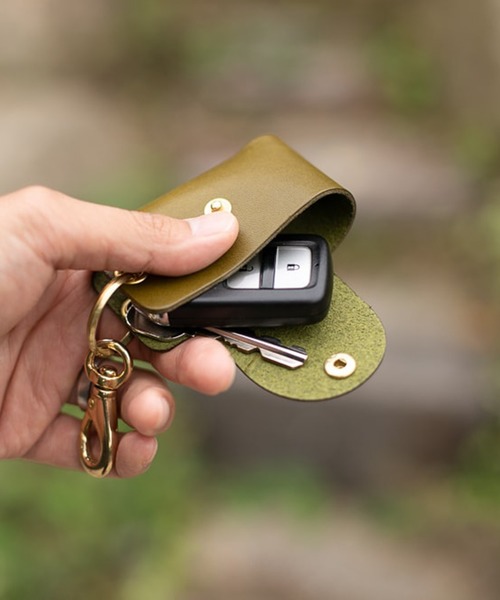 DURAM FACTORY（ドゥラムファクトリー）の「DURAM ドゥラム スマートキーホルダー スマートキーケースカバー キーリング 車 レザー 7005（キーケース/キーアクセサリー・メンズ・グリーン/レッド/ブラウン/ライトブラウン/ダークブラウン/ブラック・FREE）」の18枚目の写真