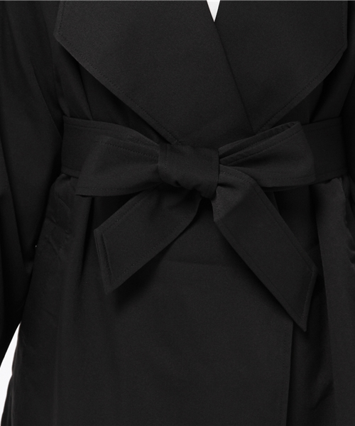 VENCEEXCHANGE（ヴァンスエクスチェンジ）の「ガウンコート                    （チェスターコート・レディース・ブラック/オリーブ/ライトベージュ・MEDIUM）」の12枚目の写真