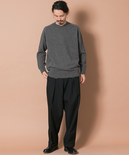 URBAN RESEARCH（アーバンリサーチ）の「COSEI broken knit（ニット/セーター・メンズ・グレー/ブラック/ブラウン・2/3）」の21枚目の写真