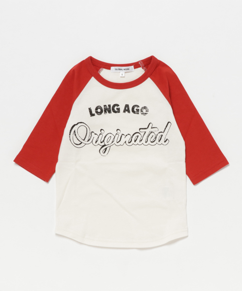 GLOBAL WORK(グローバルワーク)の「【キッズ】ラグランプリントT7分袖/738617(Tシャツ/カットソー・キッズ・ダークグレー/レッド/ホワイト・LARGE/MEDIUM/XX-LARGE/X-LARGE/SMALL)」の3枚目の写真
