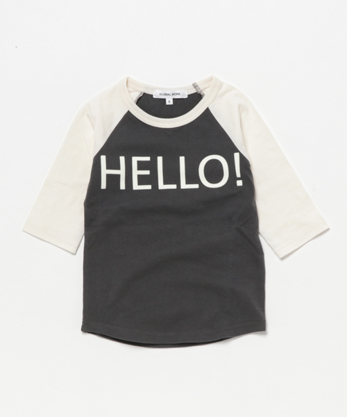 GLOBAL WORK(グローバルワーク)の「【キッズ】ラグランプリントT7分袖/738617(Tシャツ/カットソー・キッズ・ダークグレー/レッド/ホワイト・LARGE/MEDIUM/XX-LARGE/X-LARGE/SMALL)」の2枚目の写真