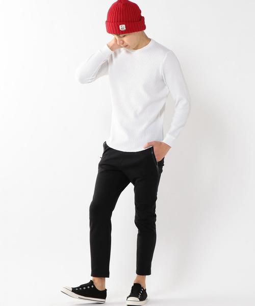 coen（コーエン）の「ダブルフェイステックアンクルカットイージーパンツ（その他パンツ・メンズ・ブラック/グレー・X-LARGE/LARGE/MEDIUM/SMALL）」の6枚目の写真