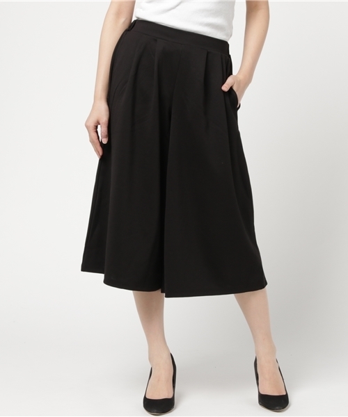 Honeys(ハニーズ)の「カットガウチョパンツ(その他パンツ・レディース・ブラック/ネイビー/杢グレー・L/S/M)」の2枚目の写真