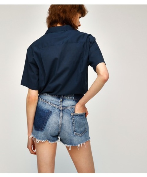 MOUSSY（マウジー）の「DENIM S/PT（デニムパンツ・レディース・ワンウォッシュ/ブルー/ブルー系その他・0/1/2）」の5枚目の写真