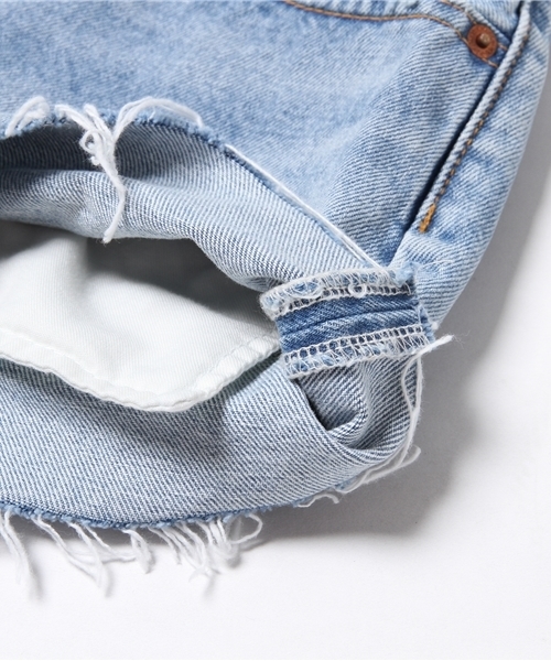 MOUSSY（マウジー）の「DENIM S/PT（デニムパンツ・レディース・ワンウォッシュ/ブルー/ブルー系その他・0/1/2）」の6枚目の写真