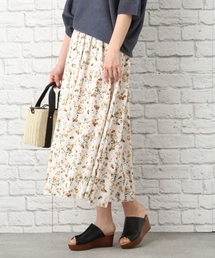 LEPSIM | ハナガラプリントタックロングスカート　760170(スカート)