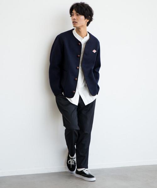 DANTON（ダントン）の「[ダントン] SC★DANTON W/M ノーカラージャケット / ブルゾン（ブルゾン・メンズ・ダークグレー/ネイビー・40/42）」の3枚目の写真