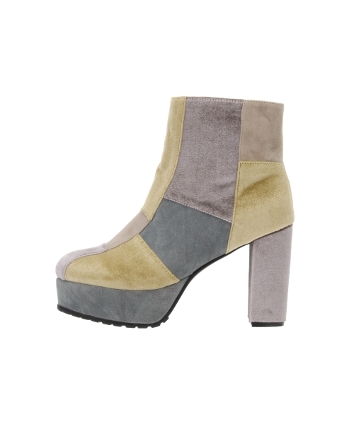 merry jenny（メリージェニー）の「パッチワークショートブーツ（その他シューズ・レディース・イエロー/ブラック/ピンク・LARGE/MEDIUM）」の7枚目の写真