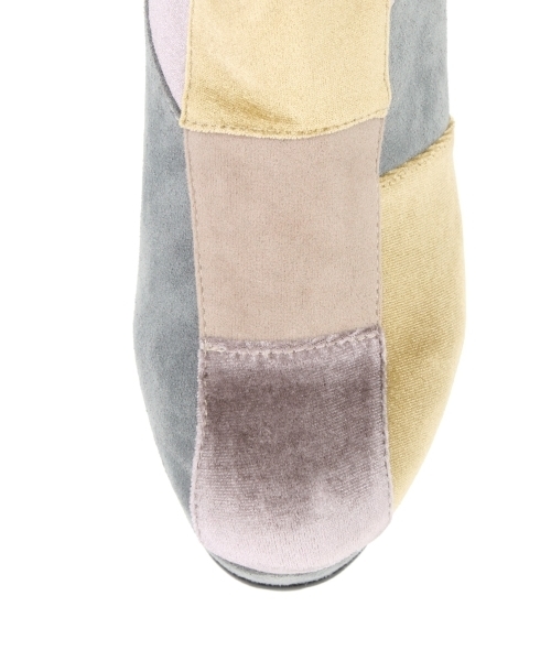 merry jenny（メリージェニー）の「パッチワークショートブーツ（その他シューズ・レディース・イエロー/ブラック/ピンク・LARGE/MEDIUM）」の9枚目の写真