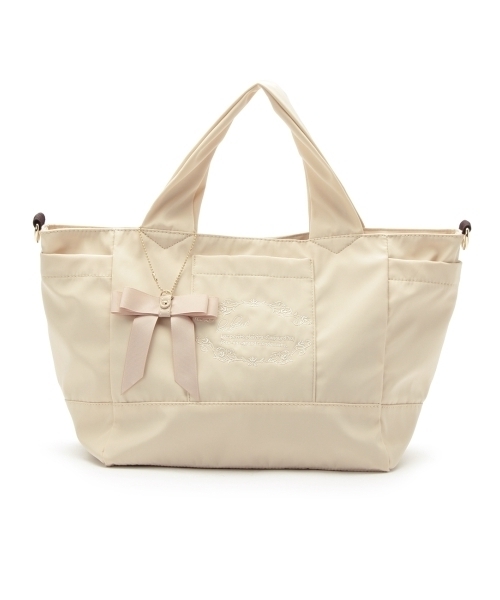 Passage Mignon Flaneur パサージュミニョンフラヌール の 2wayリボンチャーム付きトートバッグ トートバッグ Wear