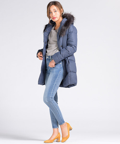 MAYSON GREY（メイソングレイ）の「【socolla】ウール調ダウンファー