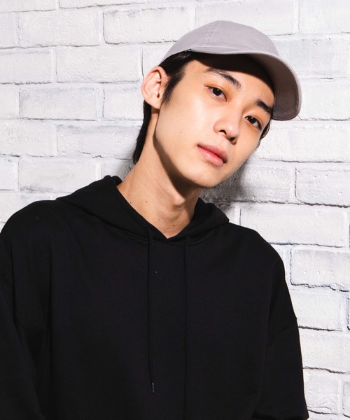 newhattan(ニューハッタン)の「WEGO/【WEB限定】newhattan ウォッシュドツイル6パネルLOWキャップ(キャップ)」|ライトグレー