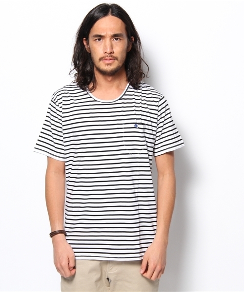 EEL(イール)の「陶器釦のポケTEE2013(Tシャツ/カットソー・メンズ・ホワイト系その他/グレー系その他・LARGE/MEDIUM/SMALL)」の1枚目の写真