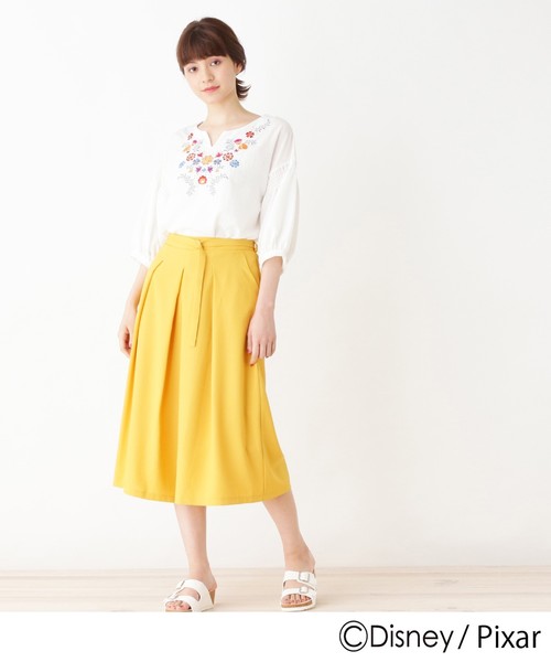 grove(グローブ)の「◆フラワー刺繍ブラウス(リメンバー・ミー)(シャツ/ブラウス・レディース・ネイビー/オフホワイト・02/03)」の9枚目の写真