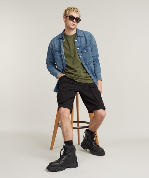 G-STAR(ジースター)の「ROVIC RELAXED SHORT/ジップディテールリラックスカーゴショートパンツ(その他パンツ・メンズ・ブラック/ネイビー/カーキオリーブ/ベージュ・32inch/30inch/28inch/34inch/31inch/29inch/27inch/33inch/36inch)」の12枚目の写真