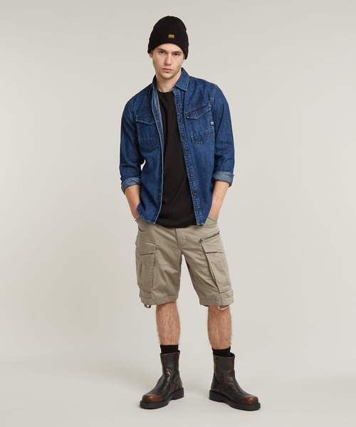 G-STAR(ジースター)の「ROVIC RELAXED SHORT/ジップディテールリラックスカーゴショートパンツ(その他パンツ・メンズ・ブラック/ネイビー/カーキオリーブ/ベージュ・32inch/30inch/28inch/34inch/31inch/29inch/27inch/33inch/36inch)」の16枚目の写真