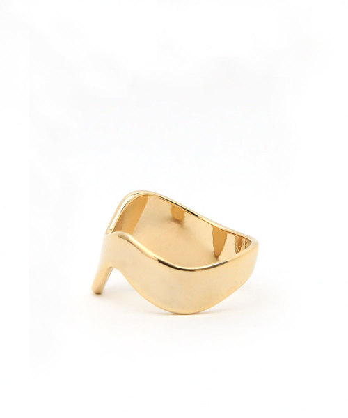 colleca la(コレカラ)の「ワイドウェーブリング(リング・レディース・シルバー/ゴールド・FREE)」の6枚目の写真