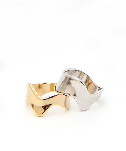 colleca la(コレカラ)の「ワイドウェーブリング(リング・レディース・シルバー/ゴールド・FREE)」の8枚目の写真