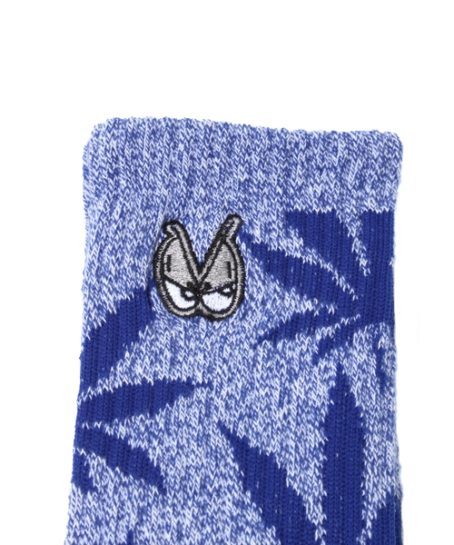 BEAMS（ビームス）の「HUF×SNOOP DOGG / CREW SOX（ソックス/靴下・メンズ・ブラック/ネイビー/パープル・ONE SIZE）」の4枚目の写真