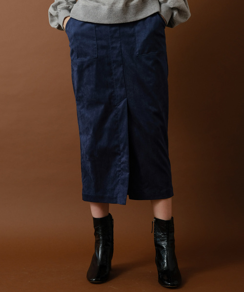 Banner Barrett（バナーバレット）の「【WEB限定】 FAKE SUEDE LONG SKIRT/スエードタイトスカート（スカート・レディース・ブラック/ブラウン/ブルー・36/38）」の6枚目の写真