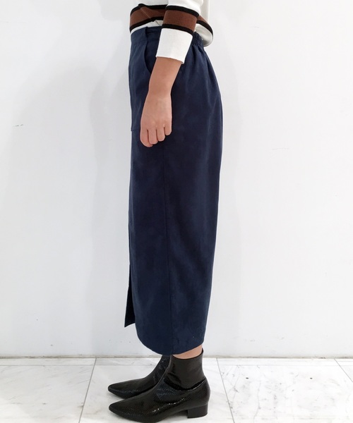 Banner Barrett（バナーバレット）の「【WEB限定】 FAKE SUEDE LONG SKIRT/スエードタイトスカート（スカート・レディース・ブラック/ブラウン/ブルー・36/38）」の10枚目の写真