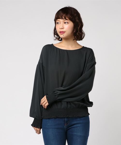 AMERICAN HOLIC（アメリカンホリック）の「シャーリングブラウス（シャツ/ブラウス・レディース・アイボリー/ブラック/ベージュ・FREE）」の17枚目の写真