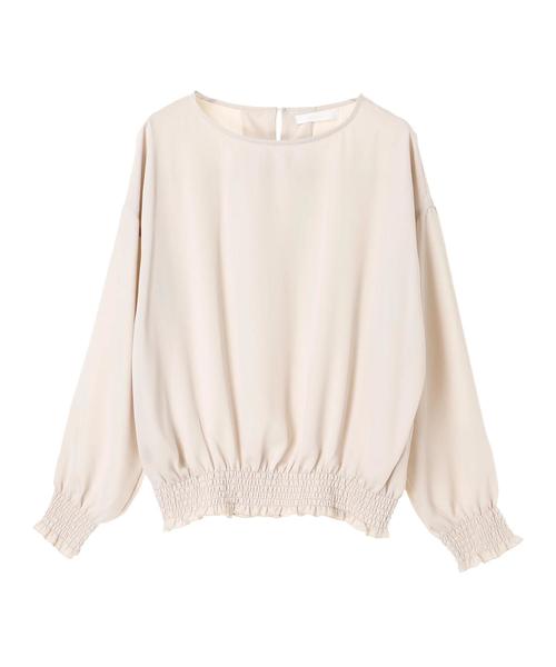 AMERICAN HOLIC（アメリカンホリック）の「シャーリングブラウス（シャツ/ブラウス・レディース・アイボリー/ブラック/ベージュ・FREE）」の4枚目の写真