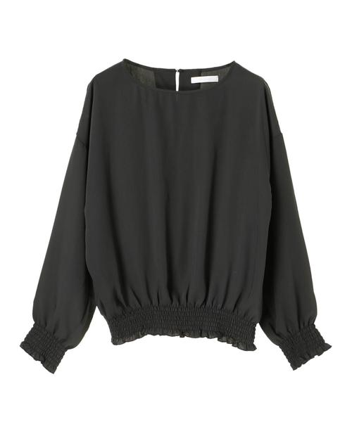 AMERICAN HOLIC（アメリカンホリック）の「シャーリングブラウス（シャツ/ブラウス・レディース・アイボリー/ブラック/ベージュ・FREE）」の5枚目の写真