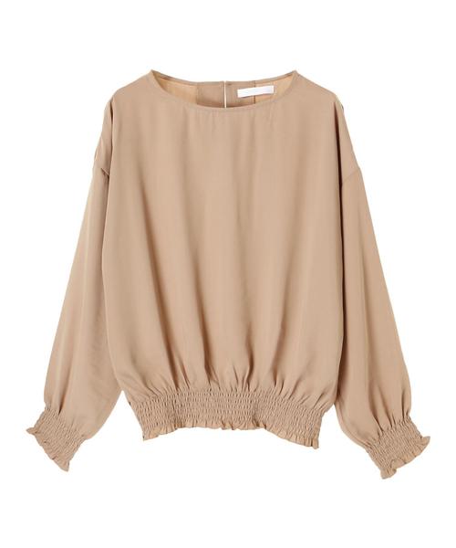 AMERICAN HOLIC（アメリカンホリック）の「シャーリングブラウス（シャツ/ブラウス・レディース・アイボリー/ブラック/ベージュ・FREE）」の6枚目の写真