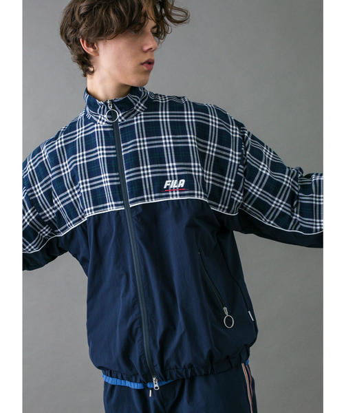 FILA（フィラ）の「＜FILA × monkey time＞ CHECK PANEL TRACK JACKET ...