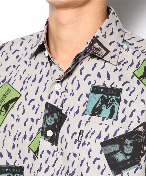 BEAMS（ビームス）の「□C.E / NOISY COLLAGE SHIRTS（シャツ/ブラウス・メンズ・チャコールグレー・MEDIUM）」の4枚目の写真