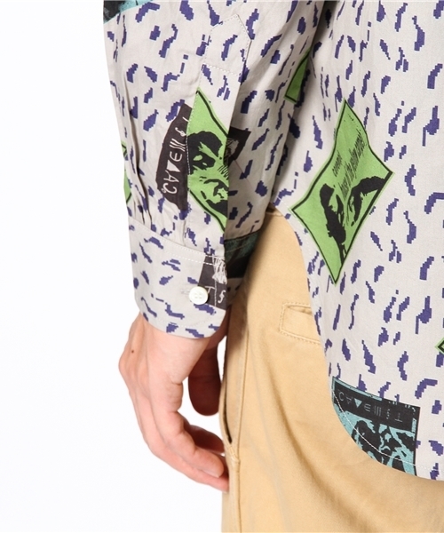 BEAMS（ビームス）の「□C.E / NOISY COLLAGE SHIRTS（シャツ/ブラウス・メンズ・チャコールグレー・MEDIUM）」の5枚目の写真