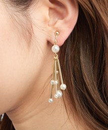 natural couture | パールフリンジイヤリング(イヤリング)