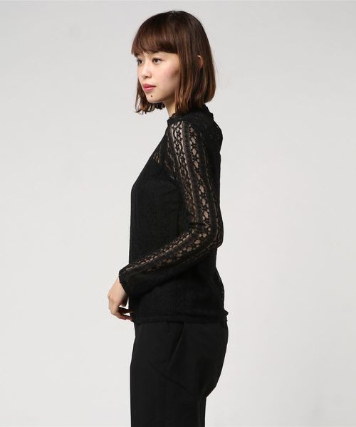 rps（アールピーエス）の「総レースプチハイネックブラウス（シャツ/ブラウス・レディース・オフホワイト/ホワイト系その他2/ブラック/ブラック系その他2/ラベンダー・M）」の17枚目の写真