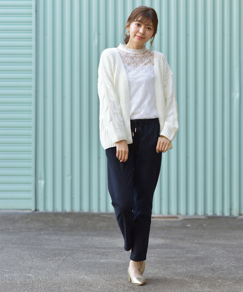 rps（アールピーエス）の「総レースプチハイネックブラウス（シャツ/ブラウス・レディース・オフホワイト/ホワイト系その他2/ブラック/ブラック系その他2/ラベンダー・M）」の16枚目の写真