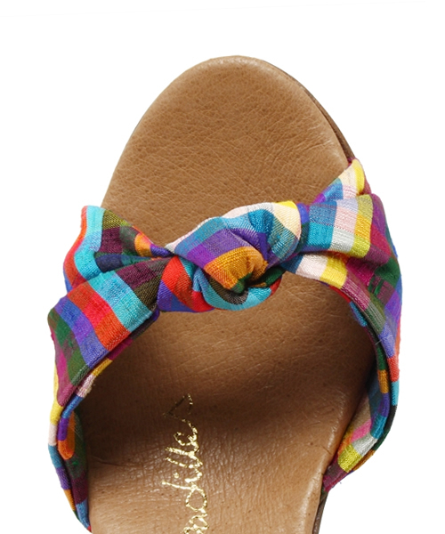 Ray BEAMS（レイビームス）の「○GAIMO / マドラスチェック サンダル（サンダル・レディース・その他1・38/35/37/36）」の5枚目の写真