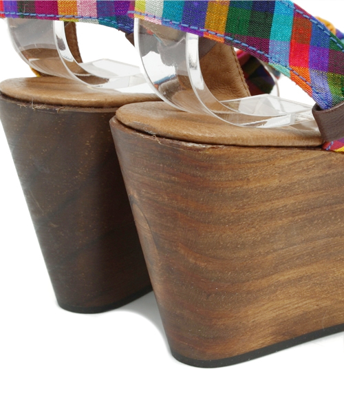 Ray BEAMS（レイビームス）の「○GAIMO / マドラスチェック サンダル（サンダル・レディース・その他1・38/35/37/36）」の9枚目の写真