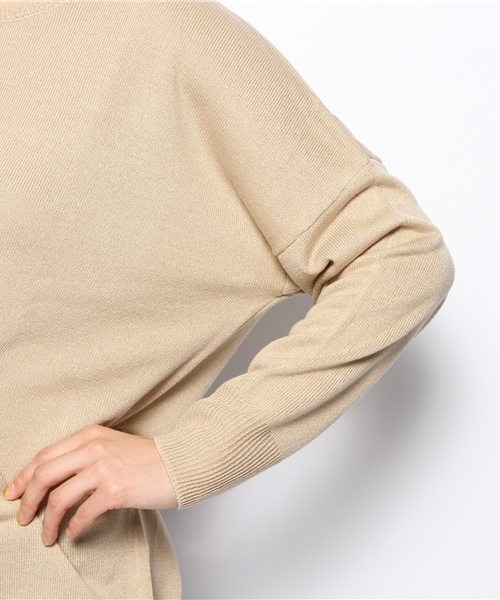 CIAOPANIC TYPY（チャオパニックティピー）の「ウエストリボンニットプルオーバー（ニット/セーター・レディース・ベージュ/イエロー/ネイビー/ブルー・FREE）」の9枚目の写真