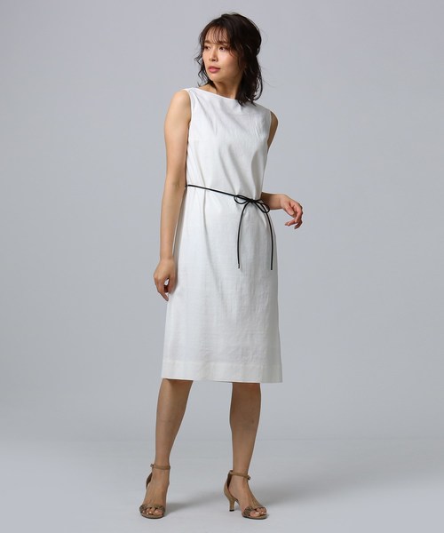 セール ワンピース ドレス 洗える ワンピース ファブリカ ヴィスリネンラインワンピース ワンピース Untitled アンタイトル のファッション