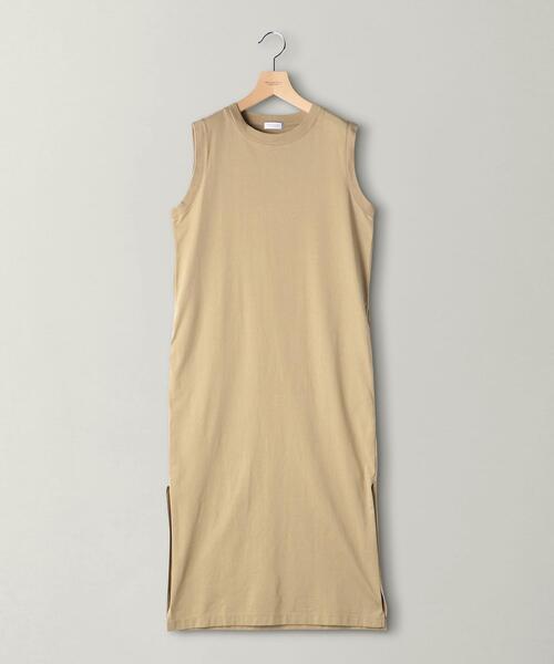 BEAUTY&YOUTH UNITED ARROWS（ビューティーアンドユースユナイテッドアローズ）の「BY コットン天竺スリットノースリーブワンピースо（ワンピース・レディース・ベージュ/ホワイト/ブラック・FREE）」の15枚目の写真