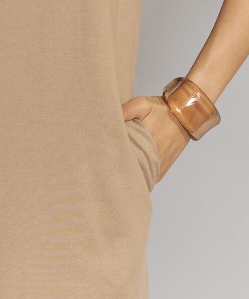 BEAUTY&YOUTH UNITED ARROWS（ビューティーアンドユースユナイテッドアローズ）の「BY コットン天竺スリットノースリーブワンピースо（ワンピース・レディース・ベージュ/ホワイト/ブラック・FREE）」の6枚目の写真