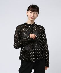 NE QUITTEZ PAS Ｖネックレース フレアスリーブブラウス NE QUITTEZ PAS!（ヌキテパ）の「NE QUITTEZ PAS Vネックレースフレア